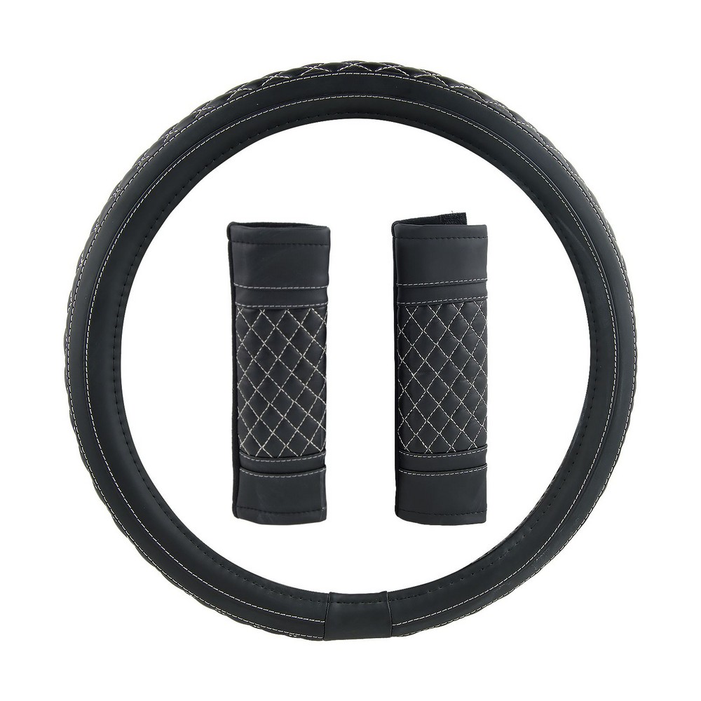 Kit Capa de Volante e Protetor Preta Solocar SL084027