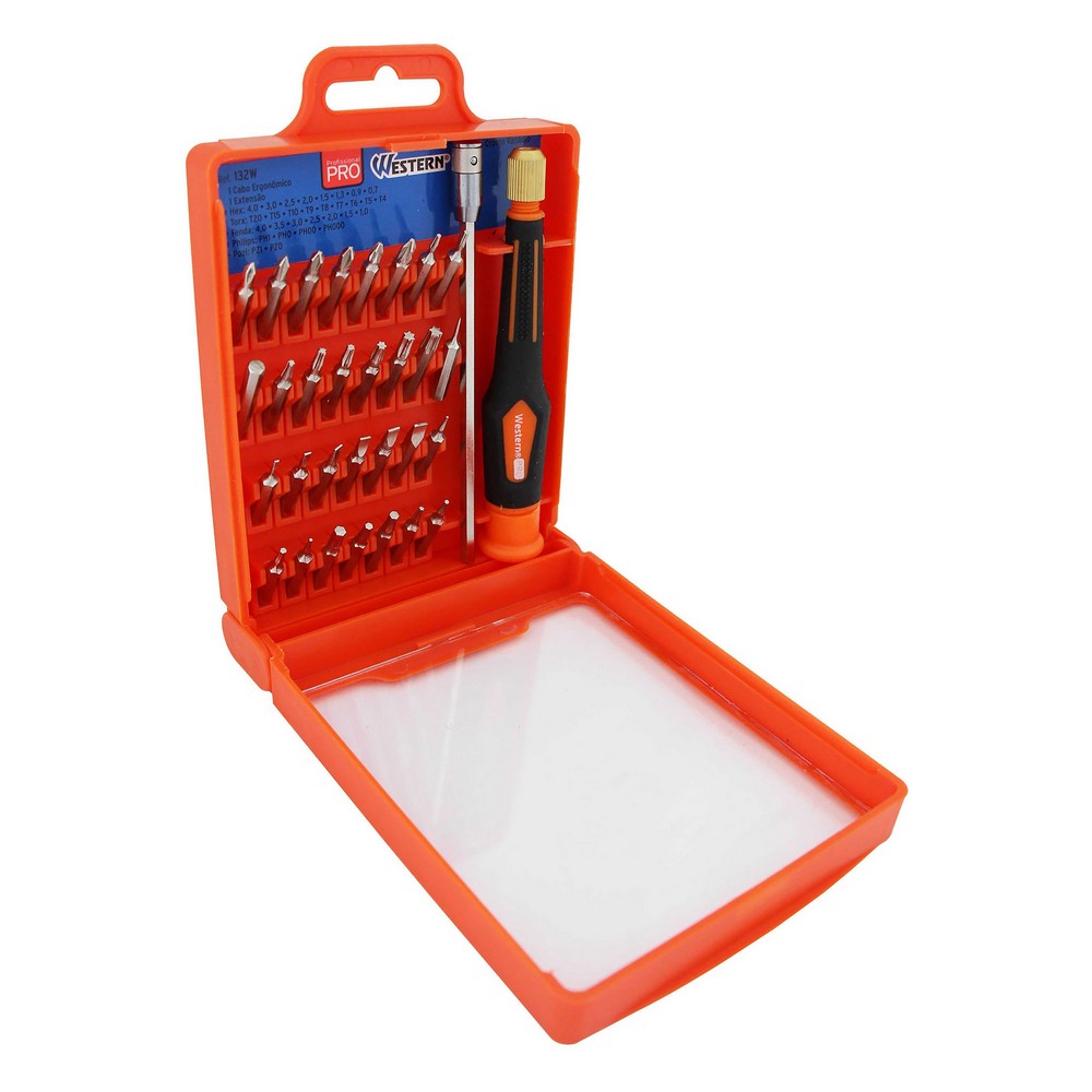 Kit Chave de Precisão com 32 Peças (Cromo vanádio) Etilux 132W