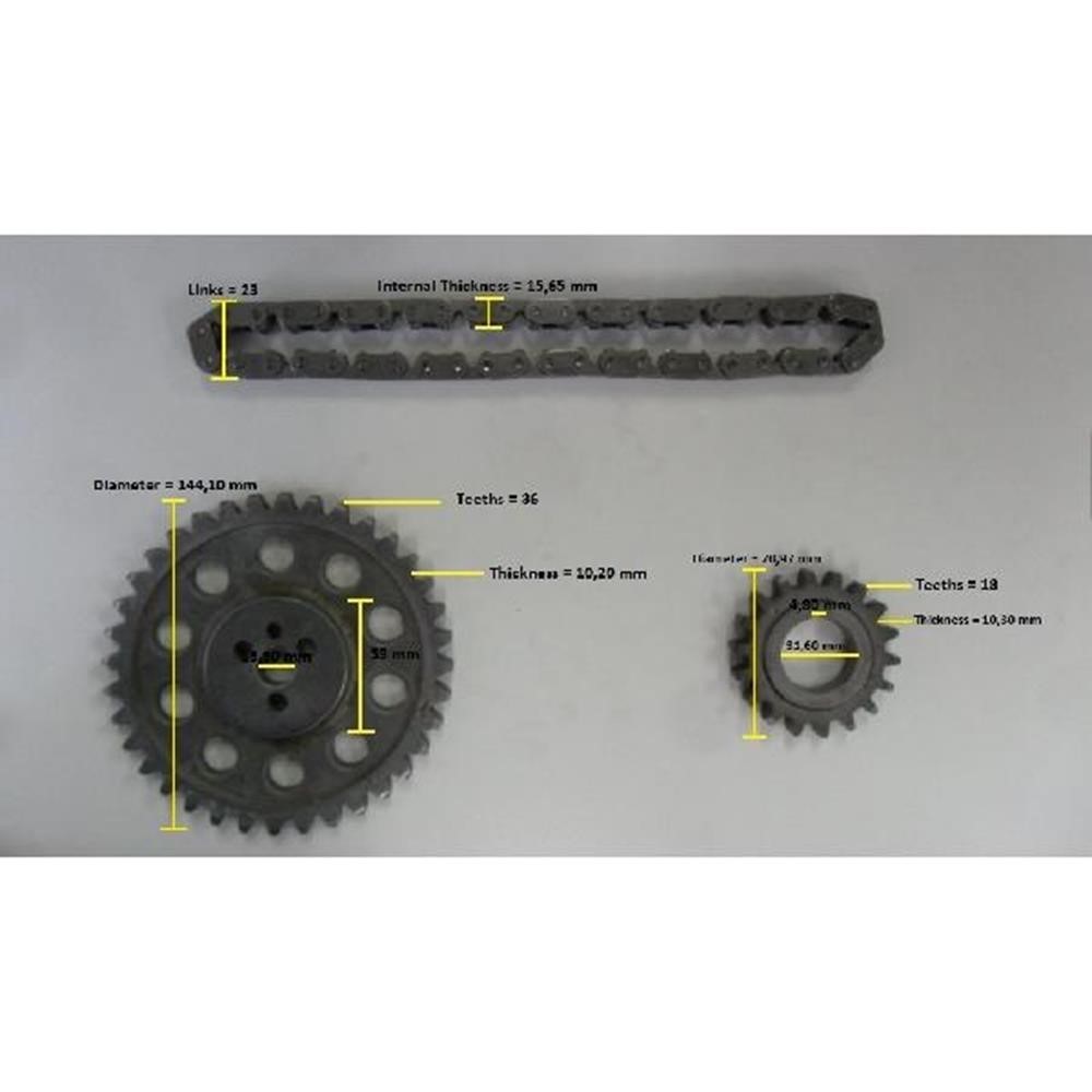Kit Corrente de Distribuição Takao KCRGM43