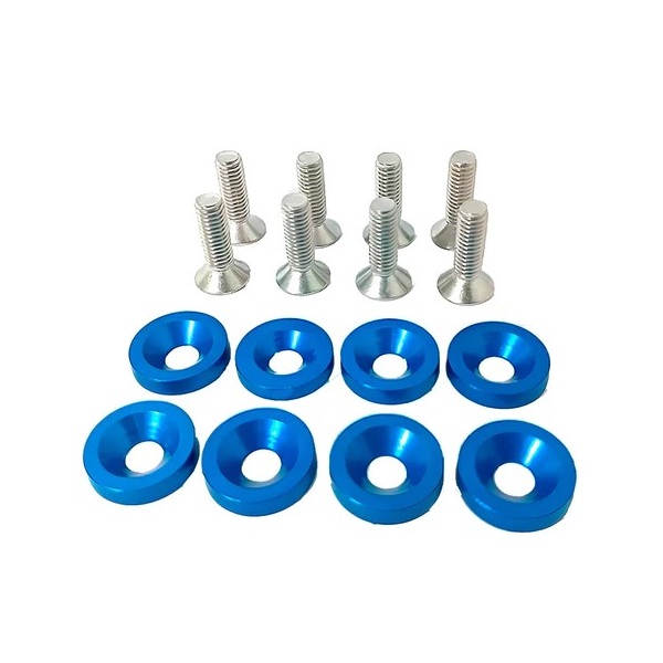 Kit de Parafusos com Arruelas Decorativas P2 Acessórios Automotivos KFW04