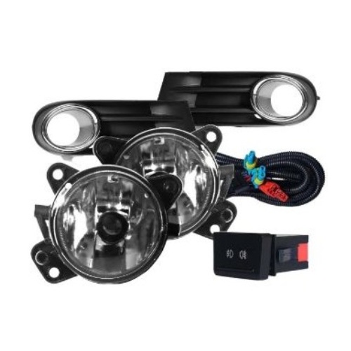 Kit Farol Auxiliar Aro Cromado Importado VD202L1