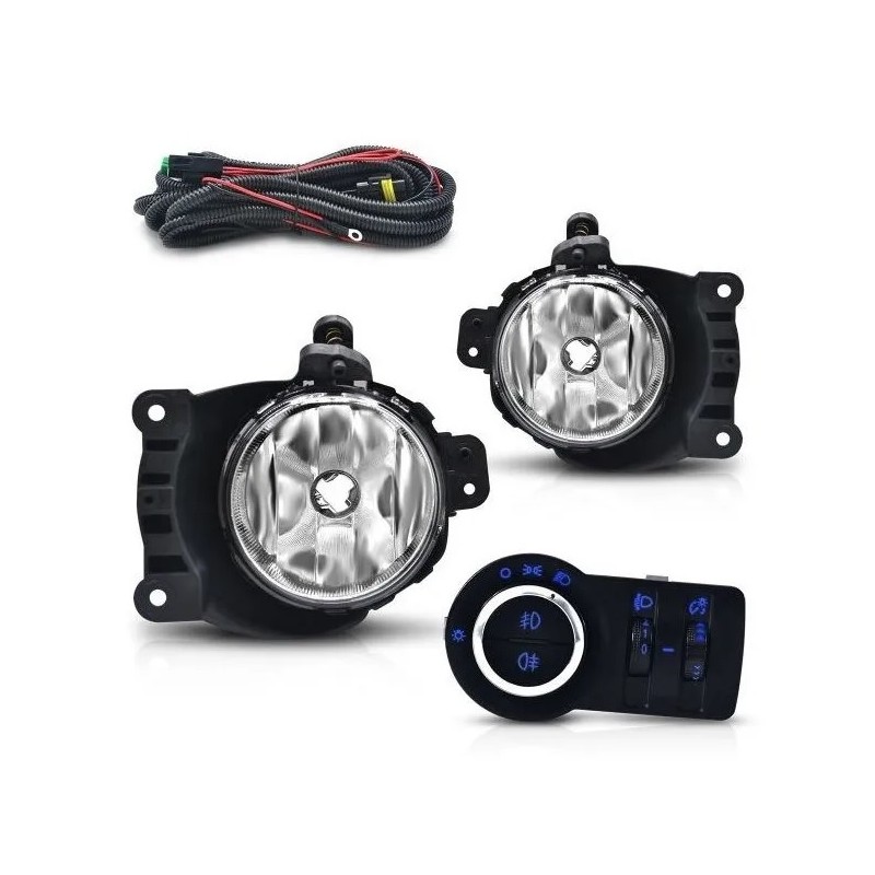 Kit Farol Auxiliar sem Moldura Suns Acessorios FGS0704CVB