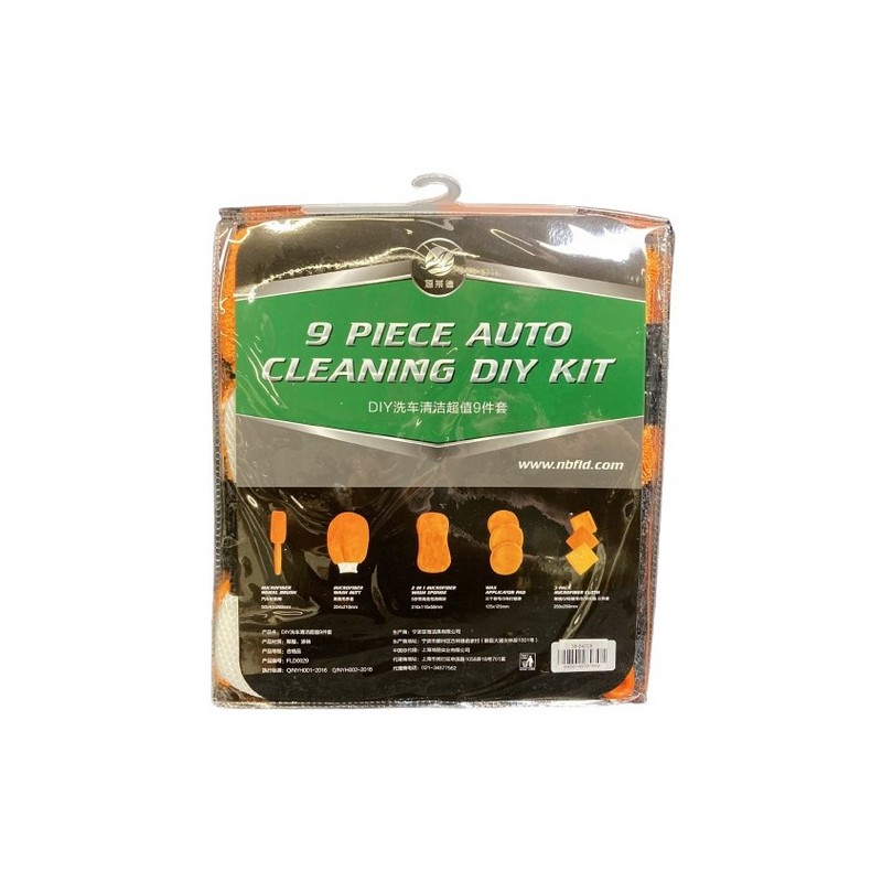 Kit para Lavagem Automotiva Com 9 Peças BM Acessórios LW205