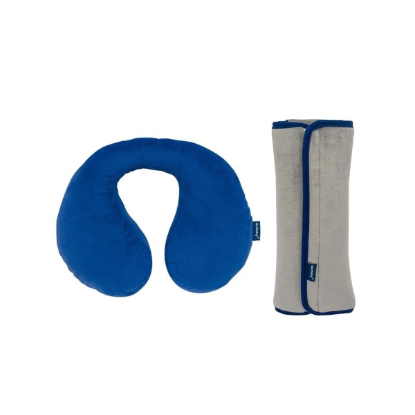 Kit viagem protetor pescoco/cinto azul Kababy 16607A