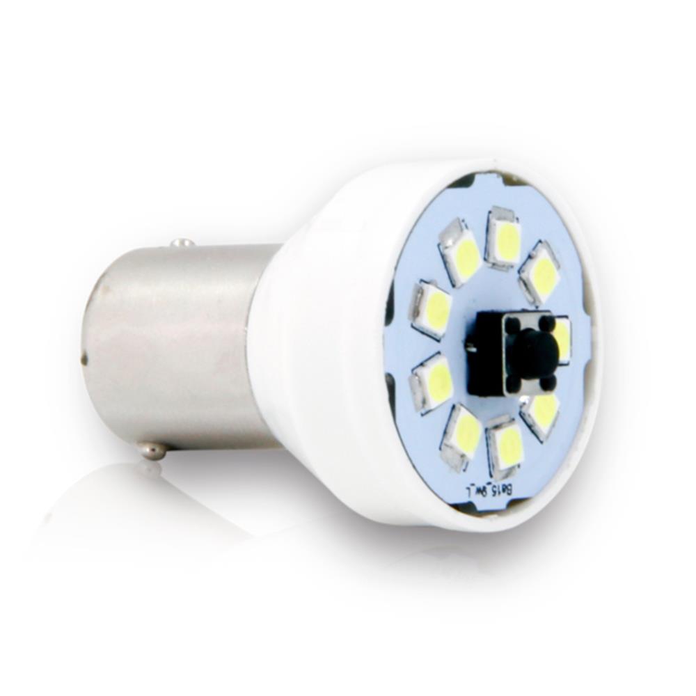 Lâmpada Led Flash BA15 3 Efeitos 12V Branco Autopoli AL652