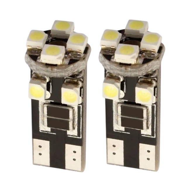 Lâmpada Led (Par) Esmagada 8 Leds Branca Veículo com Computador Bordo Mega Tronic 2044016