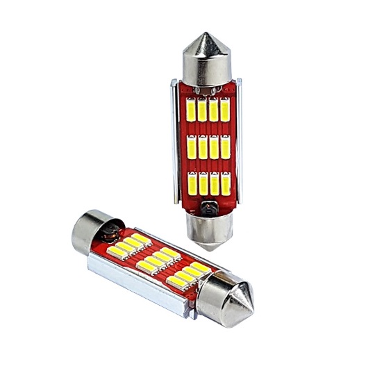 Lâmpada Led (Par) Torpedo Grande C10W 41mm 12 Leds 12V Gauss GL324LED