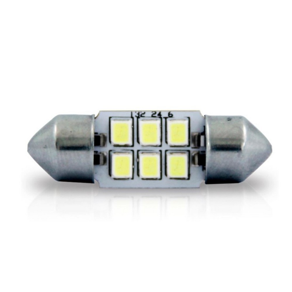 Lâmpada Led (Par) Torpedo Pequena 32mm 5W 6 Leds 12V Autopoli AL602