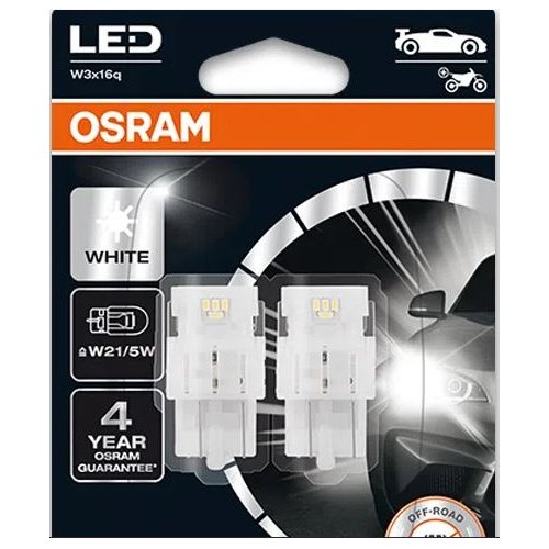 Lâmpada Led Unitário Esmagada Led W5W 6000K 12V Osram 7515DWP