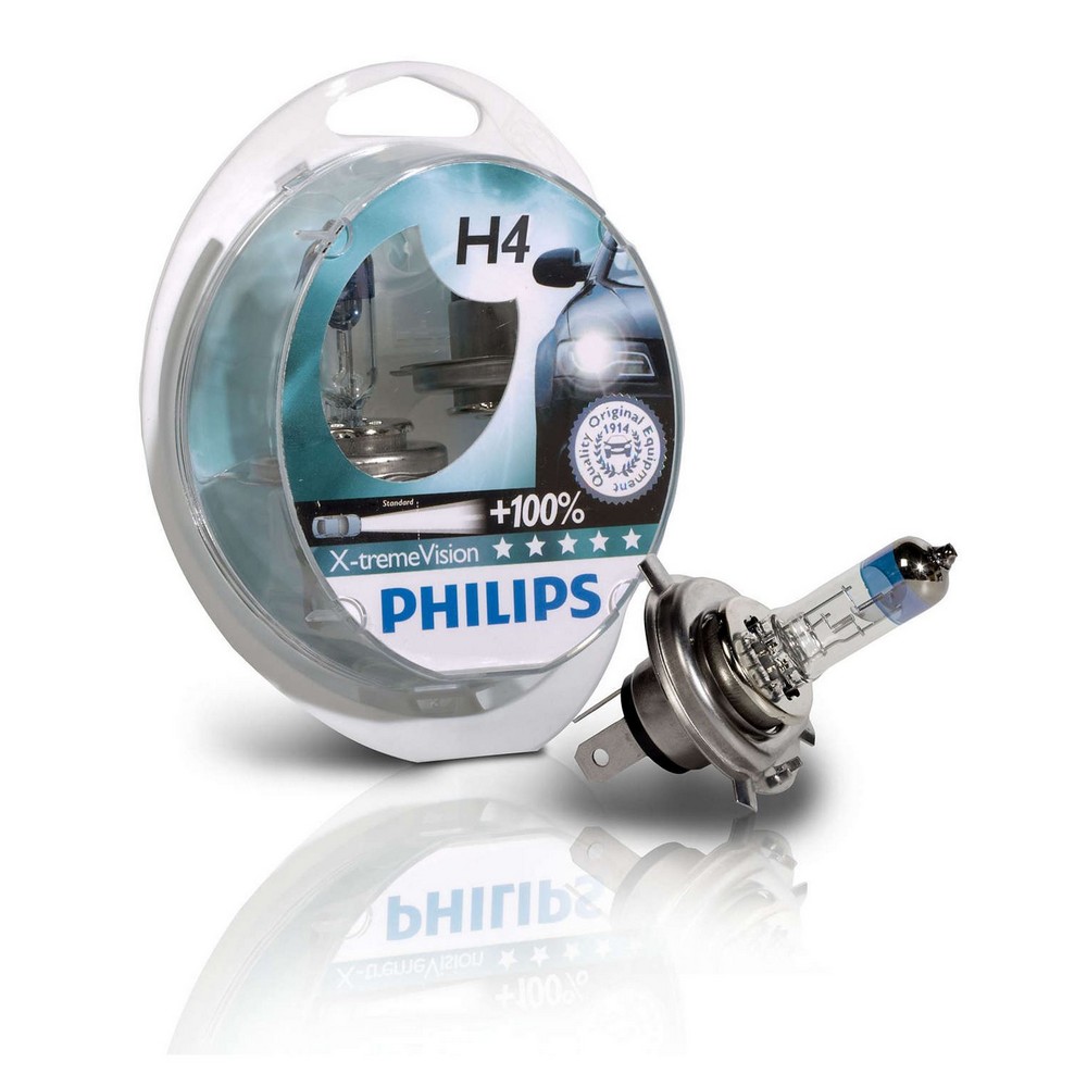 Lâmpada (Par) H4 60/55W 12V X-Treme Vision Philips 12342XVPS2