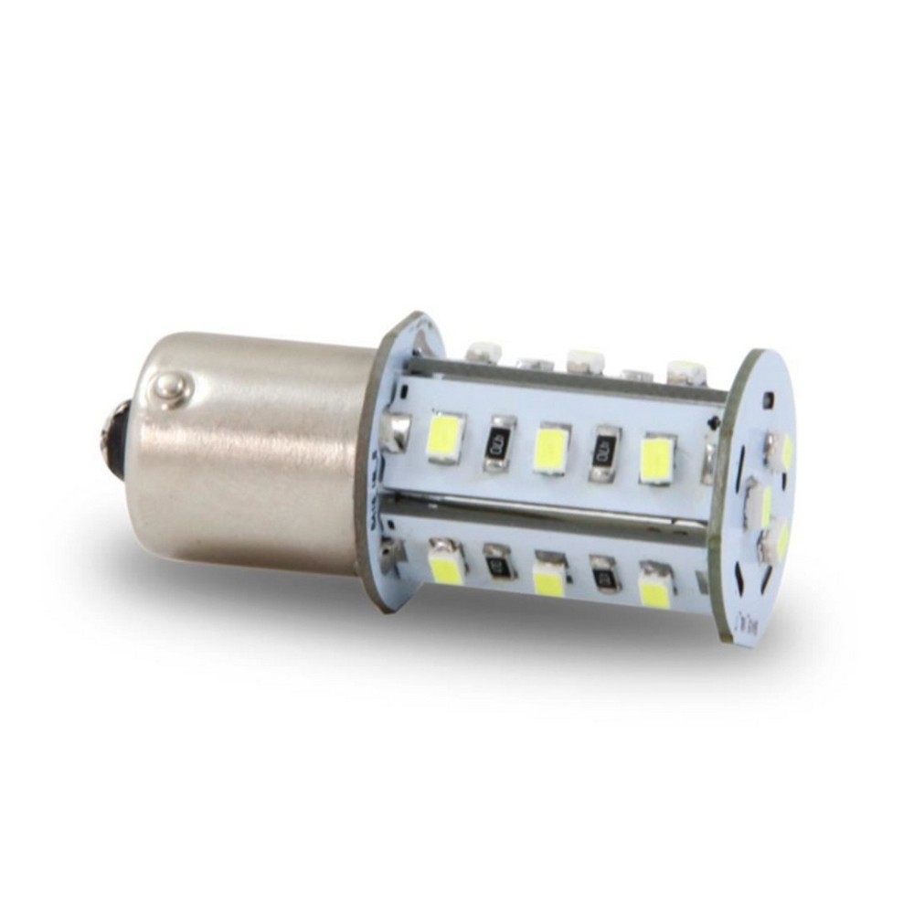 Lâmpada (Par) Torre BA15S 1 Polo 12V 18 Leds Vermelho Autopoli AL656