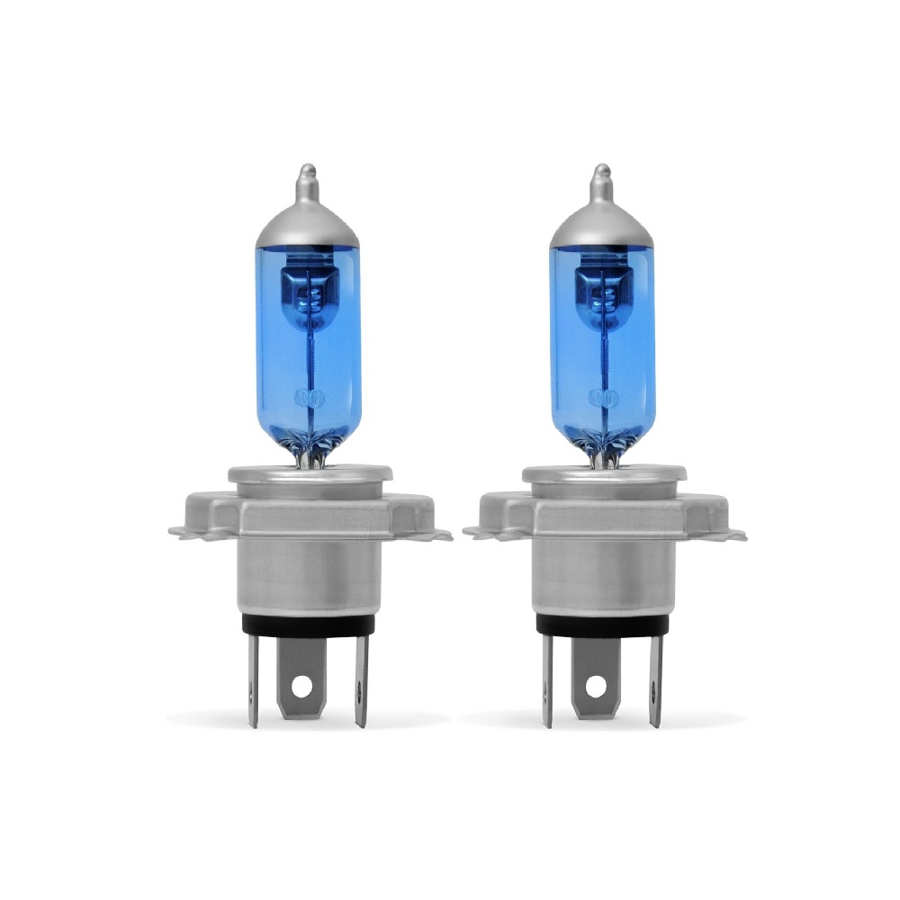 Lâmpada Super Branca (Par) H4 60/55W 12V 4500K Max Light Blue Solocar SL530H44500K