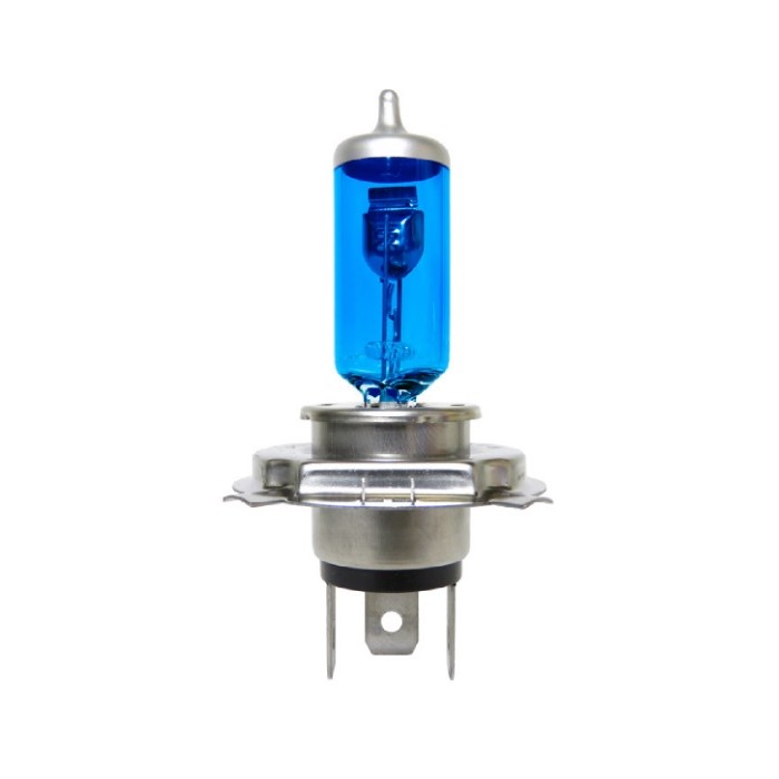 Lâmpada Super Branca (Par) H4 60/55W 12V 4500K Max Light Blue Gauss GL59H4