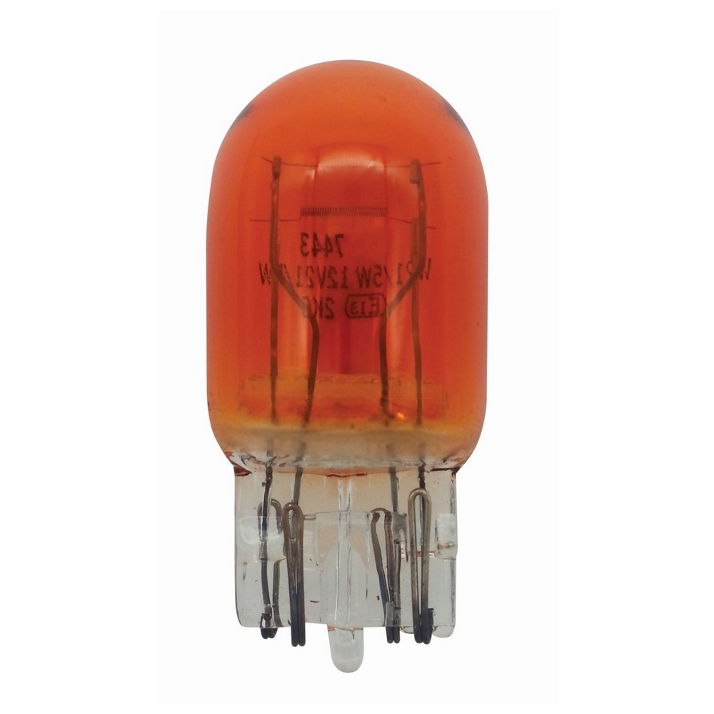 Lâmpada Unitário 2 Polos 21/5w 12v Ambar Base Vidro Hella 7443A