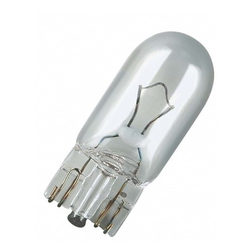 Lâmpada Unitário Esmagada Grande/Base Vidro W5W 12V Philips 12961CP