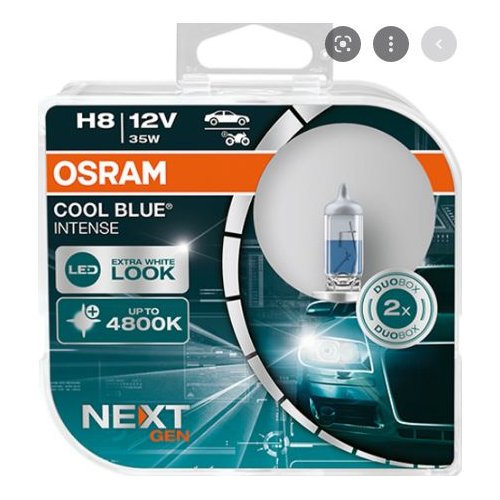 Lâmpada Unitário H8 35W 12V 4800k Cool Blue Intense Osram 64212CBN