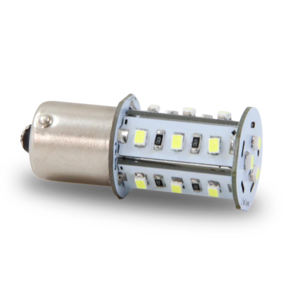 Lâmpada Unitário Torre 1 Polo 12V 18 Leds Âmbar Autopoli AL654