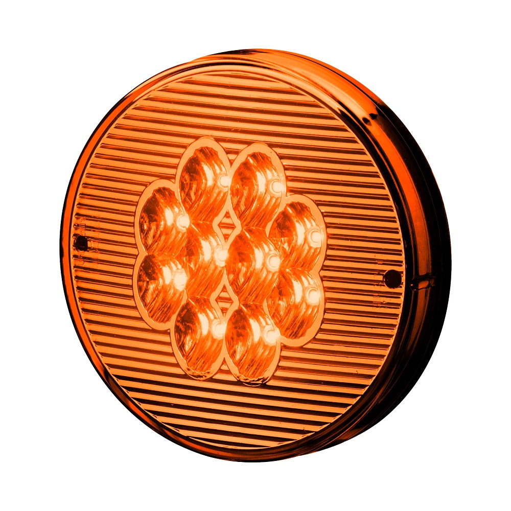 Lanterna 155mm Âmbar 10 Leds 12V traseira Sinalsul 207212AM