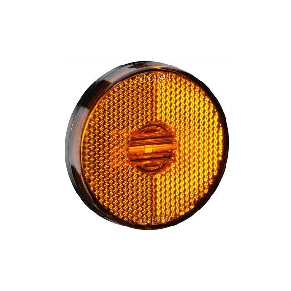 Lanterna Lateral Âmbar Redonda com Led Bivolt 65mm Sinalsul 2045AM
