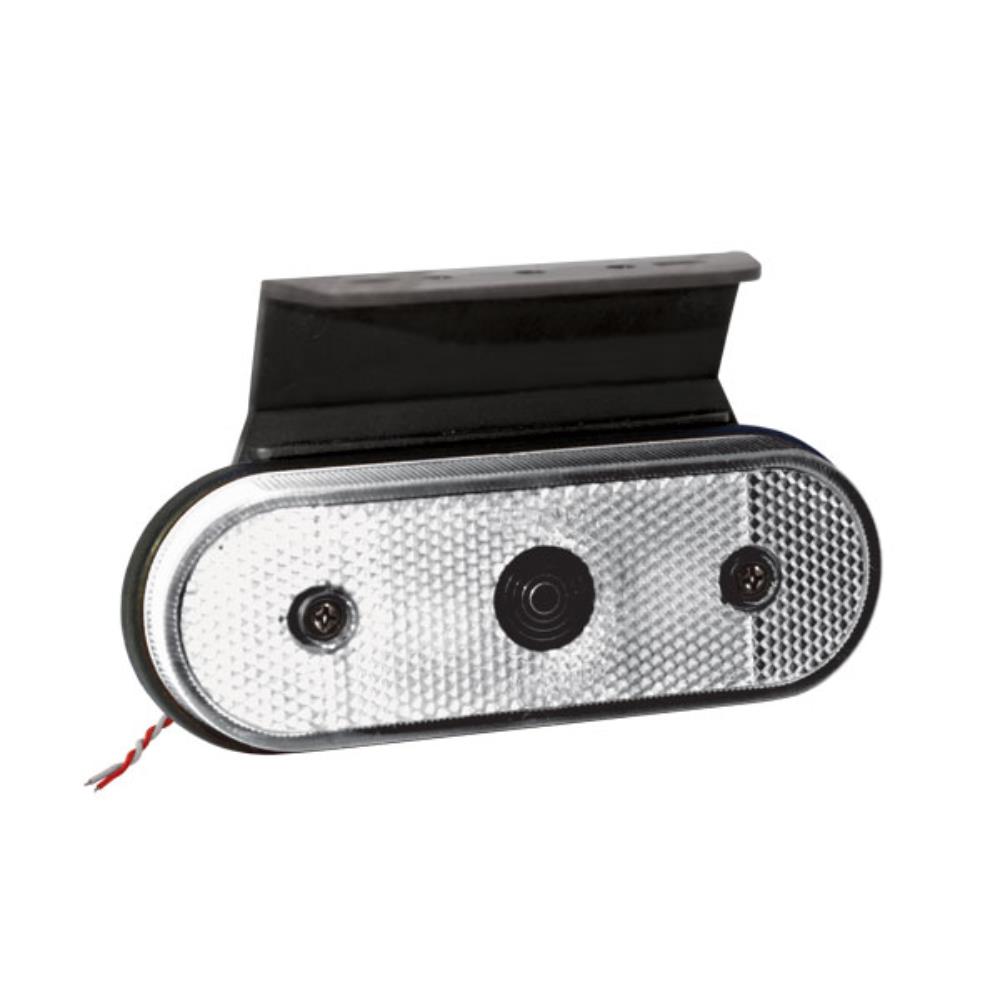 Lanterna Lateral Cristal Led com Suporte Oval Pradolux PL06081942