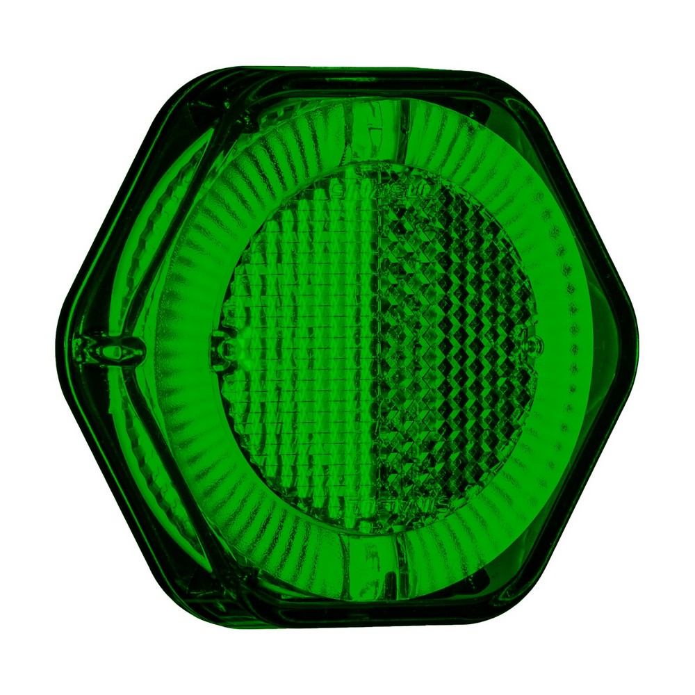 Lanterna Lateral Led com Guia Luz Verde Sinalsul 2049VD