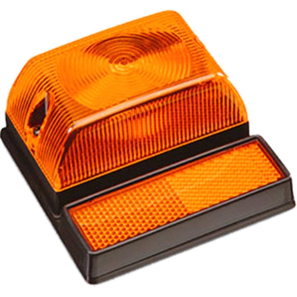 Lanterna Lateral Retangular Âmbar 1 Polo com Refletor Sinalsul 1119RAM