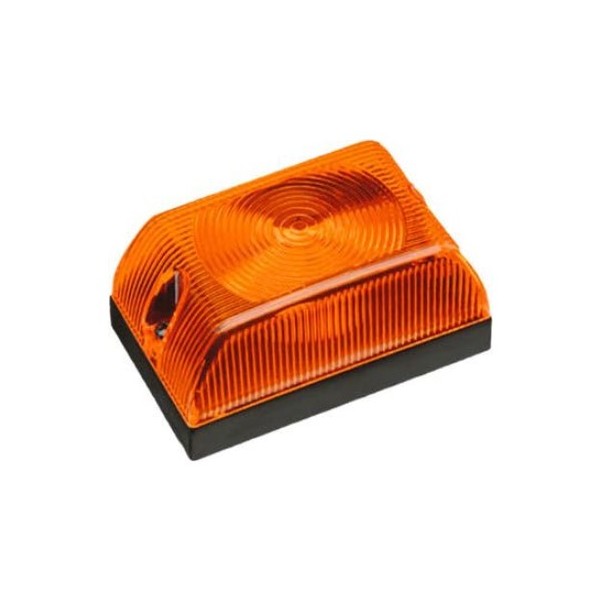 Lanterna Lateral Universal Retangular Âmbar 1 Polo Sinalsul 1118RAM