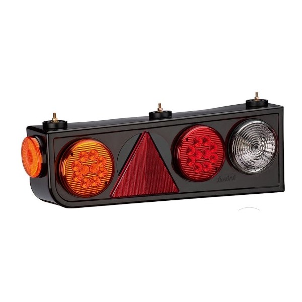 Lanterna Led 12V com Triangulo com Aba traseira lado direito Sinalsul 202312299D