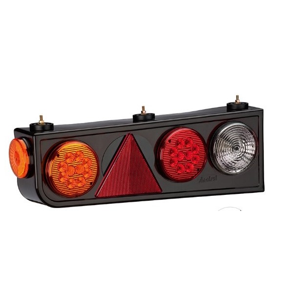 Lanterna Led 12V com Triangulo com Aba traseira lado esquerdo Sinalsul 202312299E