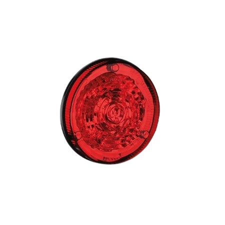 Lanterna Led Redonda 2 Polos Vermelho 12 Leds Bivolt traseira Sinalsul 2008