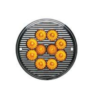 Lanterna Lente Cristal 125mm 10 Leds Âmbar 12V traseira Sinalsul 217112AM
