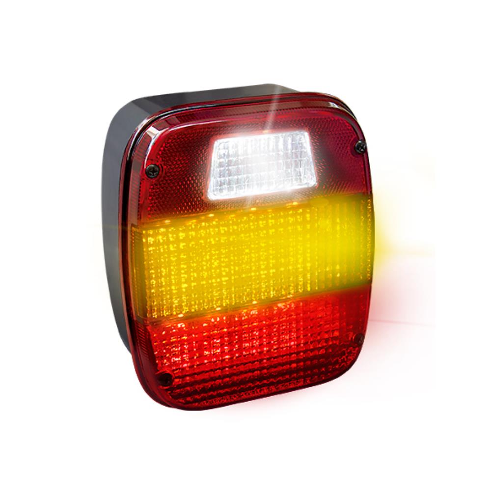 Lanterna Tricolor sem Vigia Led Bivolt traseira Pradolux PL04402149
