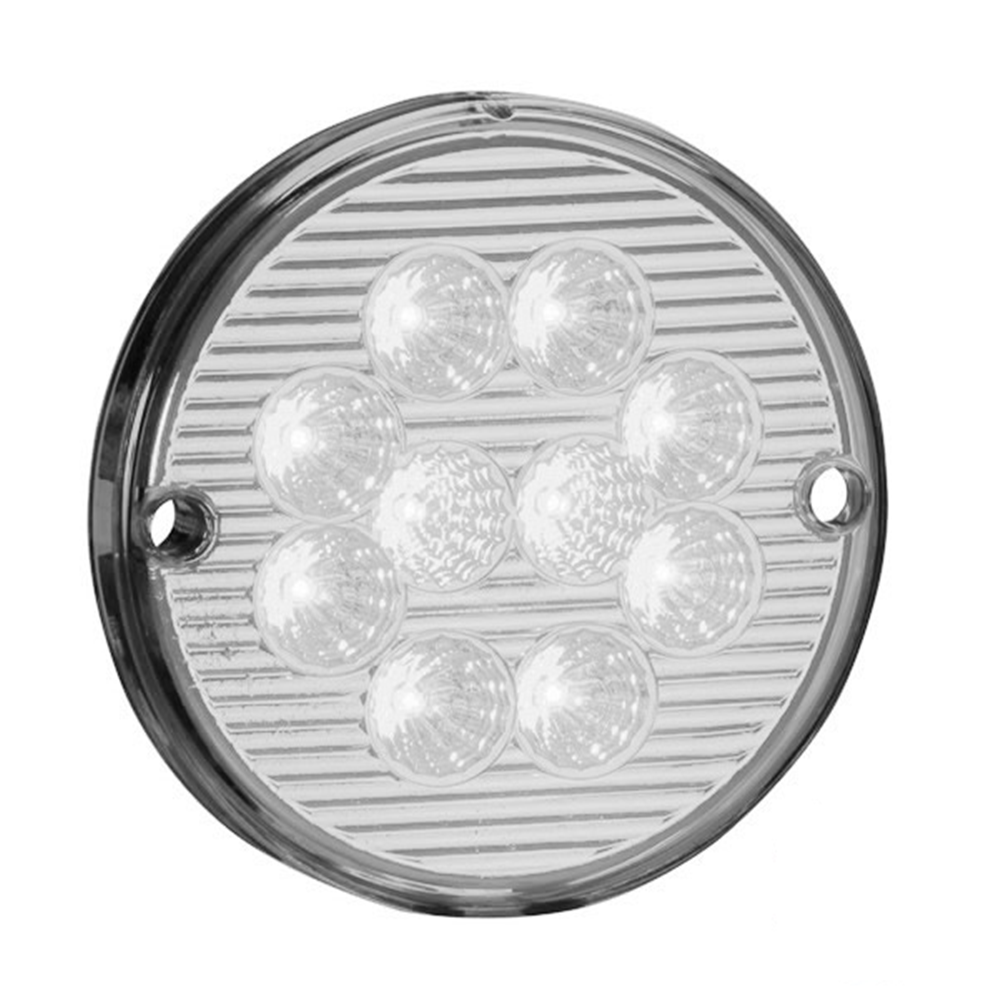 Lanterna Universal 125mm Cristal 10 Leds 12V traseira Sinalsul 207112CR