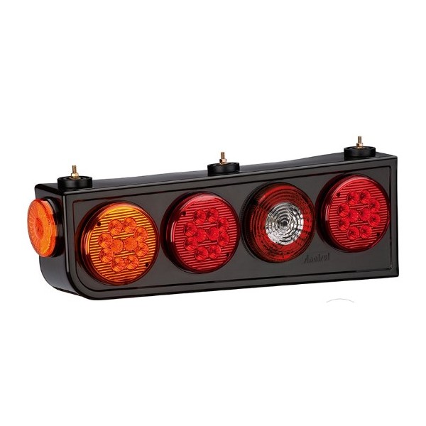 Lanterna Universal Led 12V com Aba traseira lado esquerdo Sinalsul 202312E