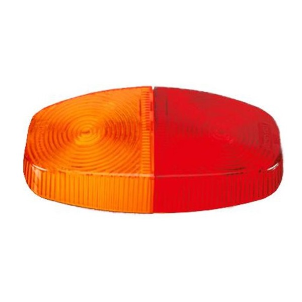 Lente da Lanterna Universal Canoinha Carretinha Bicolor traseira Sinalsul 104BI