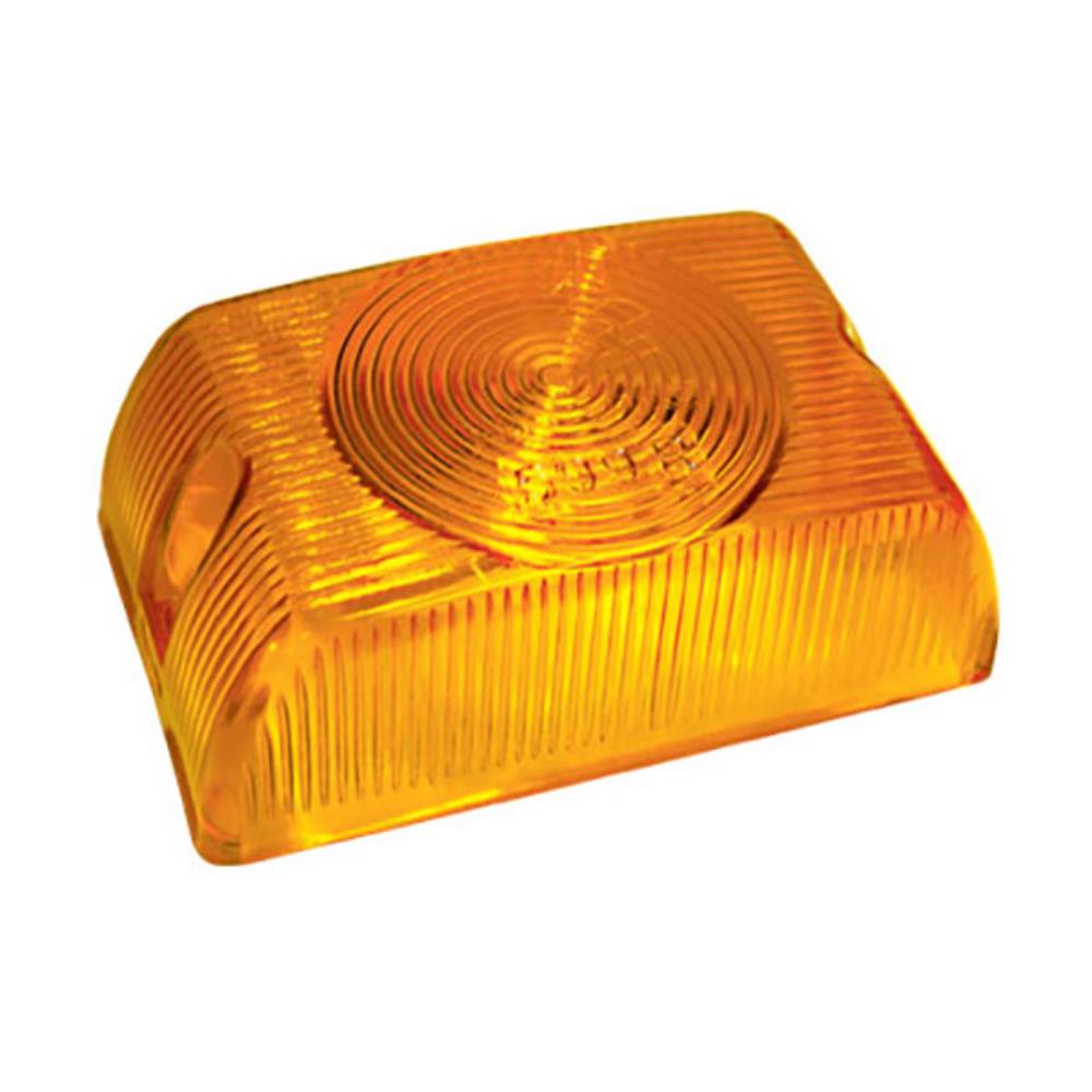 Lente para Lanterna Universal Âmbar Retangular Pradolux PL05992901