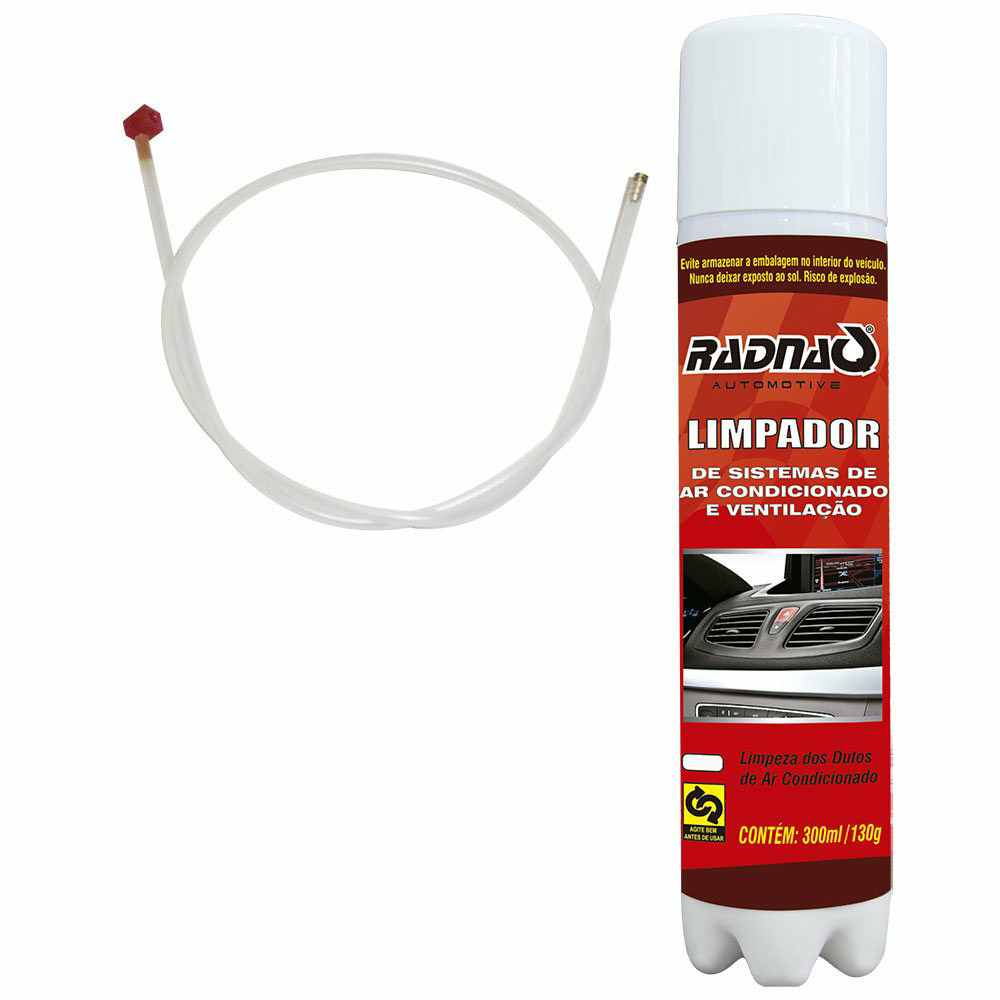 Limpa Ar-condicionado Carro Novo com Tubo 300ml Radnaq RQ605412S
