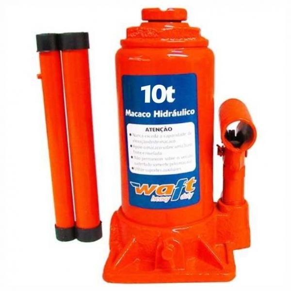 Macaco Hidráulico 10 Toneladas Modelo Garrafa Waft 6525