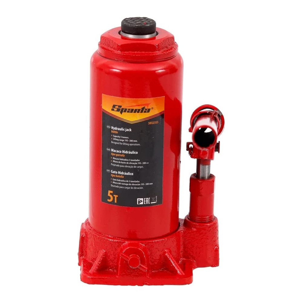 Macaco Hidráulico 5 Toneladas Modelo Garrafa Mundo DAS Ferramentas ( Tools World) 5032355
