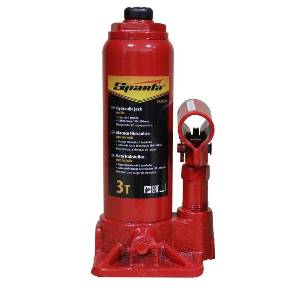 Macaco Hidráulico Universal 3 Toneladas sem Maleta Modelo Garrafa Mundo DAS Ferramentas ( Tools World) 5032255