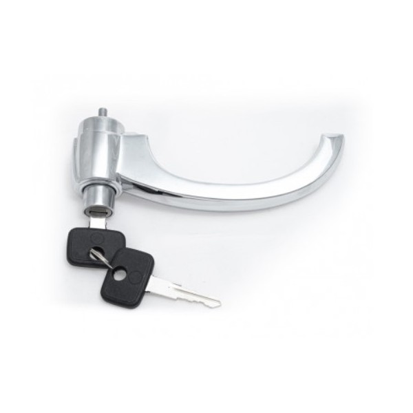 Maçaneta Externa Cromada com Chave Disk BOR F101740160