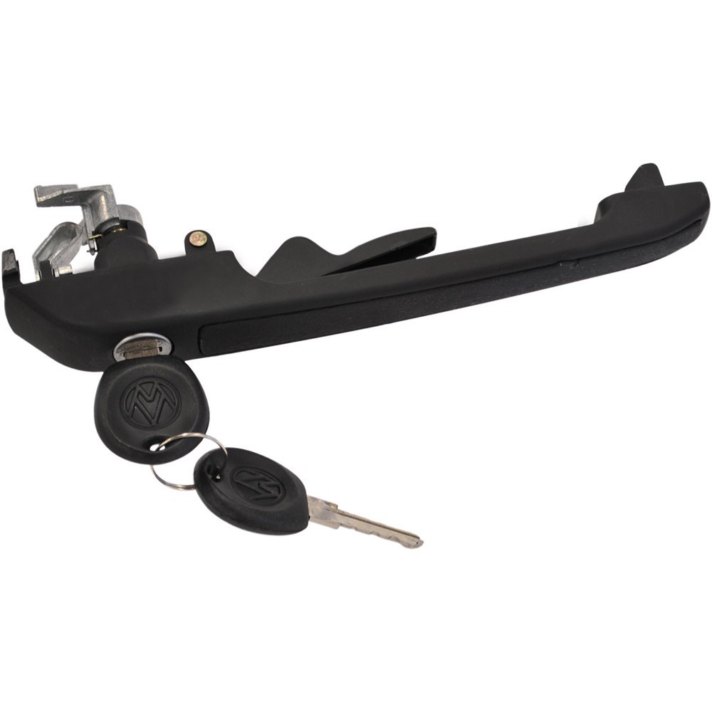 Maçaneta Externa da Porta com Friso Preto com Chave dianteira lado esquerdo Universal Automotive 20487