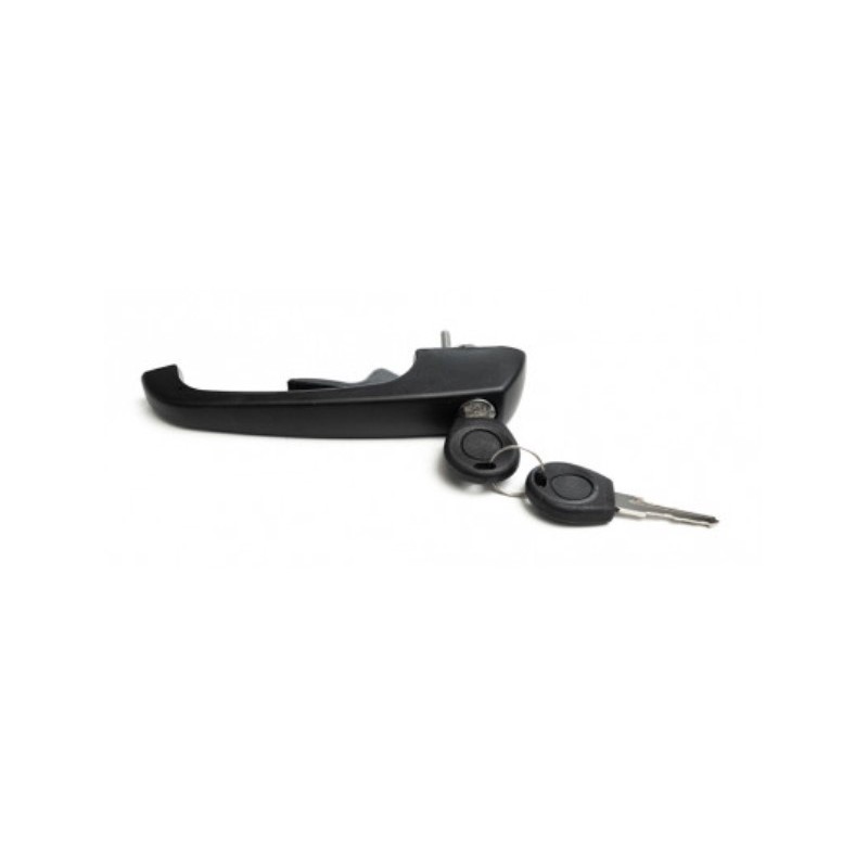 Maçaneta Externa da Porta Preta com Chave dianteira Disk BOR F089820451