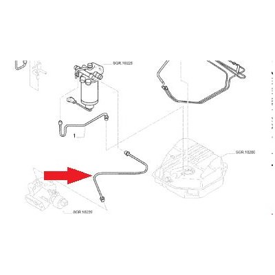 Mangueira da Bomba de Combustível Fiat 1345988080