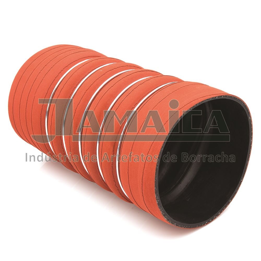 Mangueira do Intercooler Vermelho Externo Preto Interno Jamaica FX9297