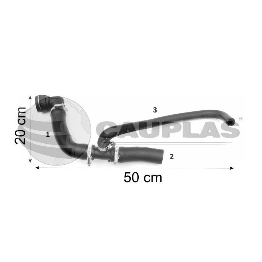 Mangueira do Radiador superior Cauplas 3704