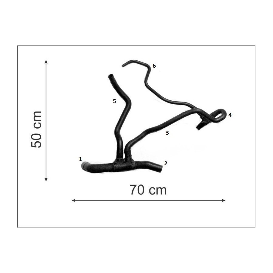 Mangueira Radiador inferior Cauplas 8559