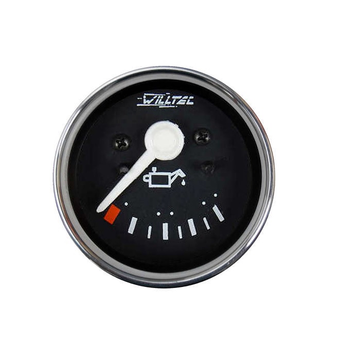 Manômetro de Óleo Elétrico 24V 52mm Cromado Willtec 21058C