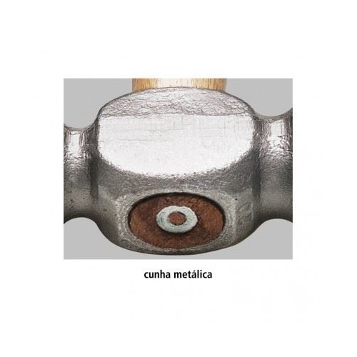 Martelo de Bola com Cabo de Madeira 500g Tramontina Garibaldi 40410020