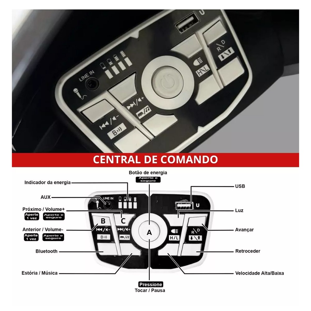 Mini Carro Elétrico Importway BW273BR, foto 4